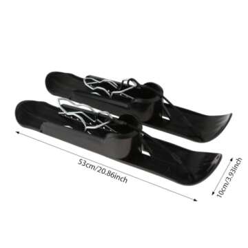 Vaveren Lightweight Winter Snow Sled for Bikes & Strollers