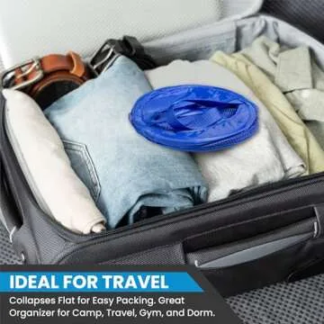 Handy Laundry Foldable Shower Caddy for Travel and Gym