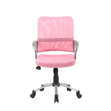 Stylish Pink Ergonomic Task Chair for Any Workspace