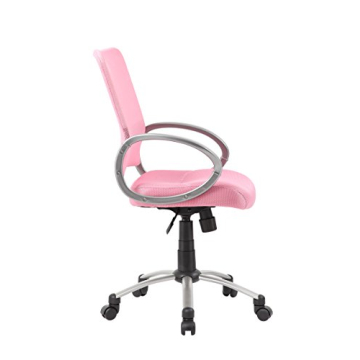 Stylish Pink Ergonomic Task Chair for Any Workspace