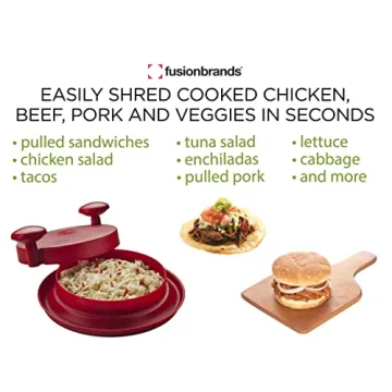 FusionBrands ShredMachine - Effortless Meat Shredding Tool