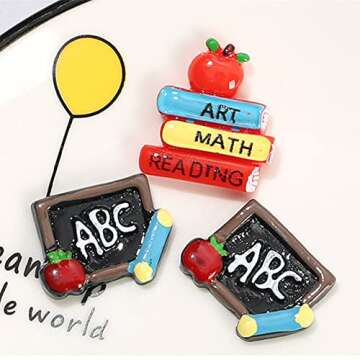 Cute Teacher Earrings for Women Creative Apple Books Blackboard Drop Dangle Earrings Funny Math School Earrings Jewelry Gift