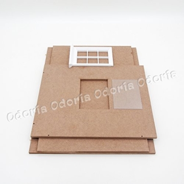 Odoria Miniature Corner Room Box - Creative Dollhouse Accessory