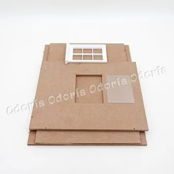 Odoria Miniature Corner Room Box - Creative Dollhouse Accessory