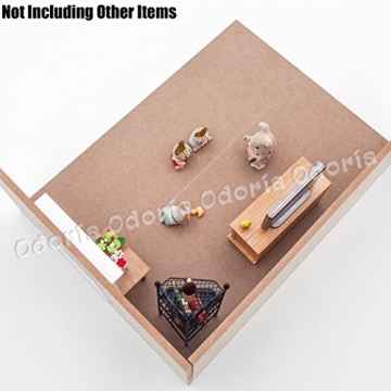 Odoria Miniature Corner Room Box - Creative Dollhouse Accessory