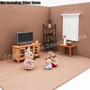 Odoria Miniature Corner Room Box - Creative Dollhouse Accessory
