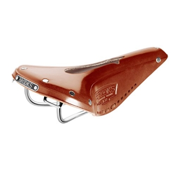 Brooks B17 Narrow Imperial Honey Bicycle Leather Saddle Classic Model for Sports with Perforation Pr...
