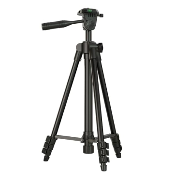 Polarduck Laser Level Tripod Phone Stand: 51-Inch Adjustable Aluminum Tripod with Bluetooth Remote a...
