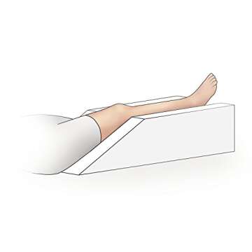 Milliard Foam Leg Elevator Cushion with Washable Cover, Support and Elevation Pillow for Surgery, In...