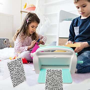 9 pieces of plastic embossed folders, template craft card making, embossed folder DIY craft template photo album craft decoration handmade scrapbook flower card making supplies (classic style)