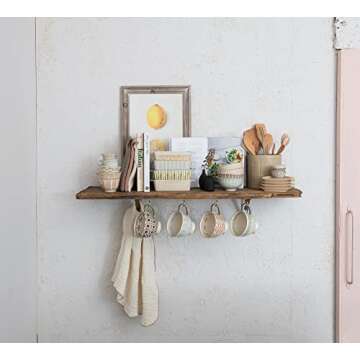 Creative Co-Op Multicolor Stoneware Measuring Cups Set