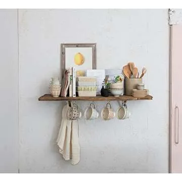 Creative Co-Op Multicolor Stoneware Measuring Cups Set