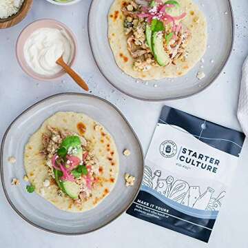 Cultures for Health Sour Cream Starter | 4 Packets Direct-Set Active Cultures | DIY Homemade Sour Cream or Buttermilk | Cultures on Your Counter in Less Than a Day | Cultured Dairy with Probiotics