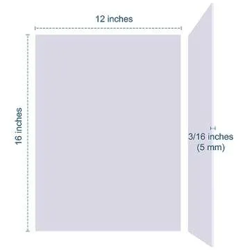 Buy Premium Foam Board 12 x 16" - 12 Pack for Crafts and Projects