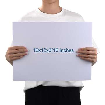 Buy Premium Foam Board 12 x 16" - 12 Pack for Crafts and Projects
