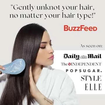 Lily England Detangler Brush for Curly Hair, Thick, Straight & Natural Hair - Gentle Detangling Hair...