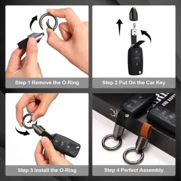Durable Yaocom Leather Car Keychain for Everyone