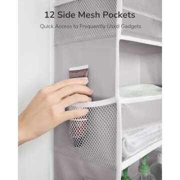 Durable Over The Door Organizer with 50lbs Weight Capacity