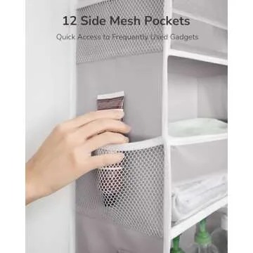 Durable Over The Door Organizer with 50lbs Weight Capacity