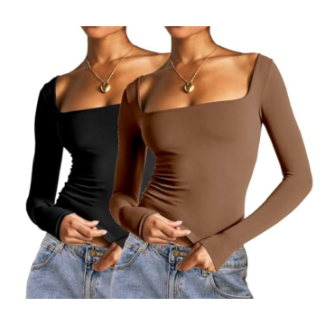Abardsion Long Sleeve Crop Tops - Stylish & Comfortable Attire for Women