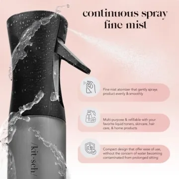 Kitsch Spray Bottle - Ultra Fine Mist for Hair & More