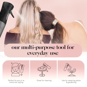 Kitsch Spray Bottle - Ultra Fine Mist for Hair & More