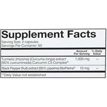 Youtheory Turmeric Extra Strength Formula Capsules 1,000 mg per Daily