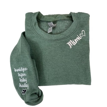NAZENTI Personalized Mimi Sweatshirt: A Cozy Gift for Moms & Grandmas