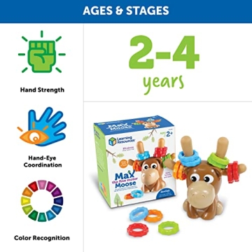 Max the Fine Motor Moose - Engaging Learning Toy for Toddlers