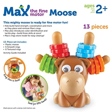 Max the Fine Motor Moose - Engaging Learning Toy for Toddlers