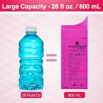 TravelJane Disposable Urinal for All Genders Pack of 6