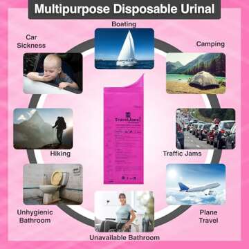 TravelJane Disposable Urinal for All Genders Pack of 6