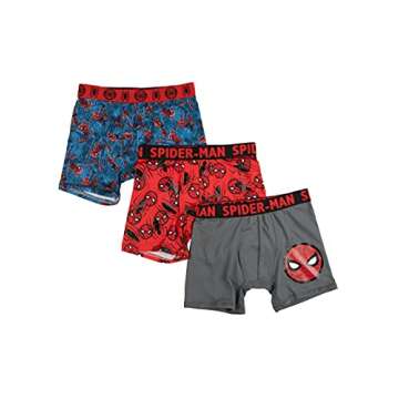 Boys Youth Spider-Man 3 Pack Boxer Briefs Underwear - Small