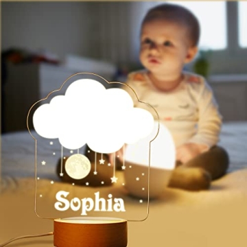 Personalized Name Night Light Custom USB Star Acrylic 3D Lamp Children's Bedroom Decorative Gifts for Boys and Girls, Lamp Decoration Gift for Daughter Son Pattern 5
