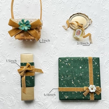 Vintage Khaki Velvet Ribbon for Elegant Crafting and Gifting