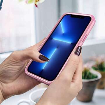 Tksafy Case Designed for iPhone 13 Pro Max, Heavy Duty Shockproof Protective Three Layers Phone Bump...