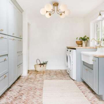 Hoengles Modern Semi Flush Mount Ceiling Light,Gold White Glass Shade Semi Ceiling Light 6-Light,Sputnik Chandeliers for Bedroom Living Room Hallway Dining Room Lighting Fixture