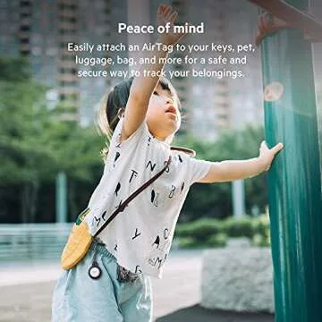 Belkin Apple Airtag Secure Holder With Strap - Apple Air Tag Keychain - Airtag Holder With Strap For Key Ring - Airtag Keychain Accessories - Scratch Resistant Airtag Case With Raised Edges - Black