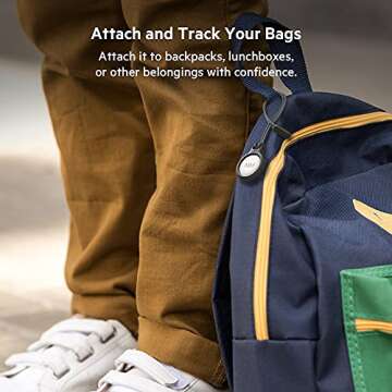 Belkin Apple Airtag Secure Holder With Strap - Apple Air Tag Keychain - Airtag Holder With Strap For Key Ring - Airtag Keychain Accessories - Scratch Resistant Airtag Case With Raised Edges - Black