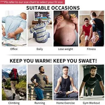 MISS MOLY Men's Sauna Waist Trainer Vest for Effective Workouts