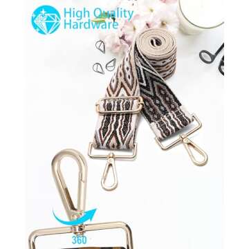 Purse Straps Replacement Crossbody - Bag Shoulder Strap for Handbags, Wide Crossbody Straps for Guit...