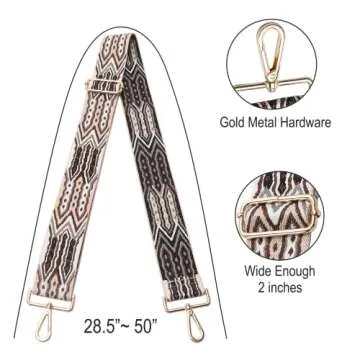 Stylish Adjustable Crossbody Purse Straps for Handbags