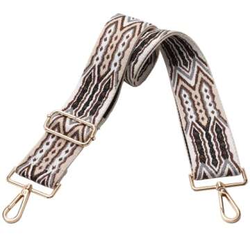 Purse Straps Replacement Crossbody - Bag Shoulder Strap for Handbags, Wide Crossbody Straps for Guitar Purses Totes Boho