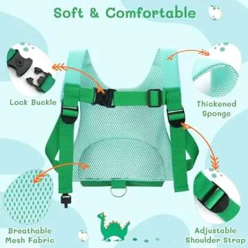 Toddler Harness Leash 3 in 1 Safety Solution for Kids