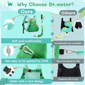 Toddler Harness Leash 3 in 1 Safety Solution for Kids