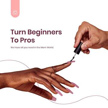 Beetles Nude Gel Polish Set - 6 Pcs Fall in Love Collection Nude Pink Purple Gel Polish Fall Winter Light Green Soak Off Nail Lamp Gel Nail Kit Nails Manicure Gifts for Women