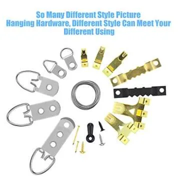 DYWISHKEY Picture Hanging Kit with 815 Heavy Duty Pieces