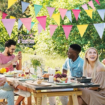 GREATRIL Pastel Pennant Flags for Every Celebration