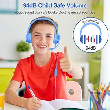 Affordable Kids Headphones with Microphone - Comfort & Style!
