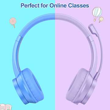 Affordable Kids Headphones with Microphone - Comfort & Style!
